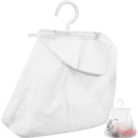 de Rangement à Suspendre en Maille - Polyvalent - Lavable - pour la Salle de Bain - Pinces à Linge durables
