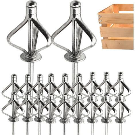 Rivets Pop 20 pièces assorties de mandrins universels en acier Rivets pop à tête bombée pour meubles, instruments, navires, construction, appareils électroménagers, (1/5)