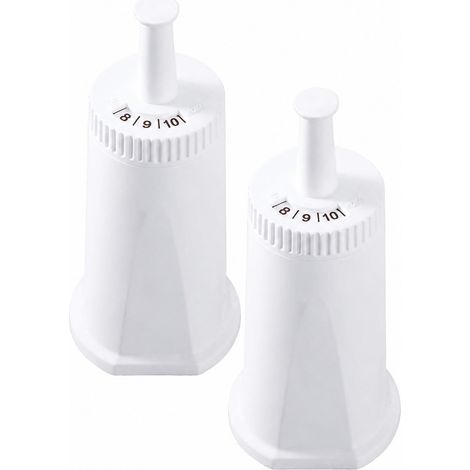 Cartouche filtrante pour machine à café, compatible avec Breville Bes878/880, charbon de noix de coco, blanc (lot de 2) (1/5)