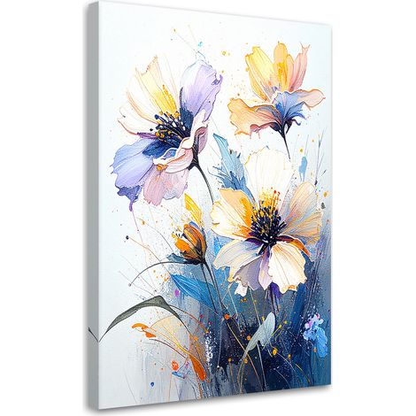 Stampe su Tela, Fiori colorati in una composizione pittoresca - 20x30 (1/2)