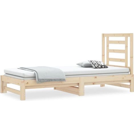 2 lits coulissants (90 x 200) cm (matelas non compris) (1/5)