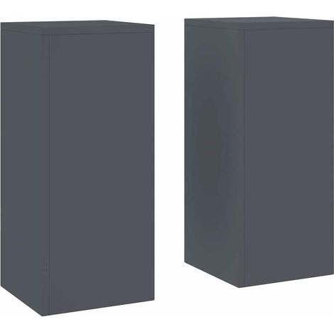 Maison Exclusive - Pflanzenständer 2 pcs Anthrazit 24 x 24 x 55 c