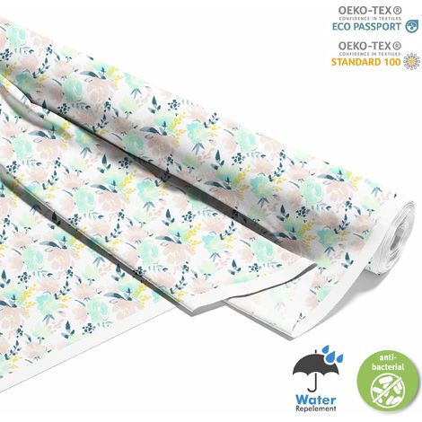 TESSUTI DECORATIVI PER ESTERNI OXFORD - motivo fiori acquerello 2 I DX149 (1/5)