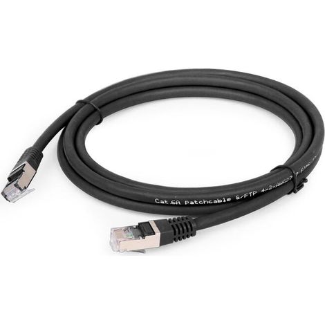 Cable Red S-Ftp Gembird  Cat 6A Lszh Negro 3M (1/4)