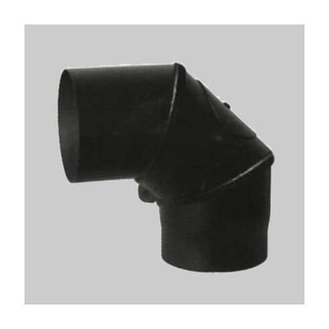 GOMITO A 90° GIREVOLE PER STUFE A LEGNA - Ø 130 mm