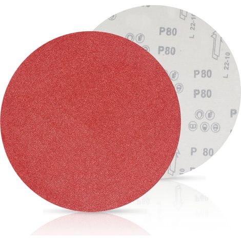 15 pièces Disques de Ponçage Papier Abrasifs 300mm Grain 80 (1/5)
