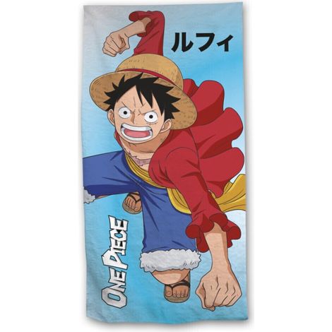 Serviette de plage - One Piece - Luffy poings serrés - 70x140 cm (1/3)