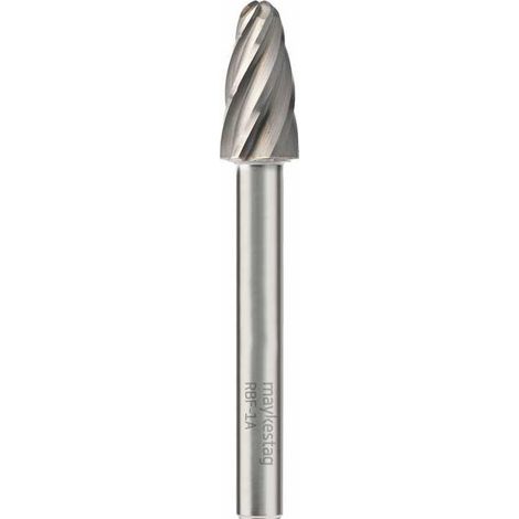 Fraise Rotative HM Tige Cylindrique Forme Arc à Nez Arrondi - Aluminium D. 12 x Lt. 70 x Lu. 25 x Q. 6 mm - Diamwood