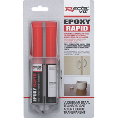 Colle époxy rapide - Contenance : 24 mL - RECTAVIT