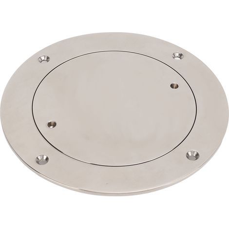 Plaque de pont 5 pouces en acier inoxydable 316, couvercle de trou d'inspection étanche rond pour navire (1/5)