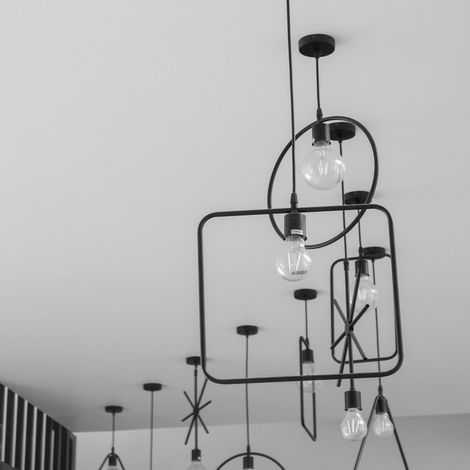 Rejilla de ventilación cilíndrica metálica para techo Tibelec, 120 mm de diámetro, negra. TIBELEC