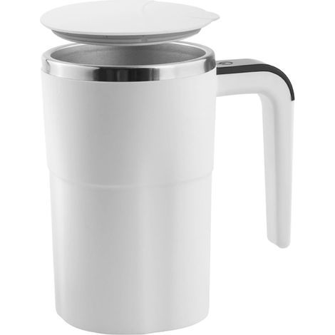 Tasse à café à agitation automatique 380 ml/13 oz Tasse agitation magnétique automatique avec affichage de la température de voyage mélange rechargeable pour le bureau domicile (1/5)