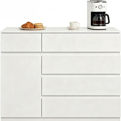 Meuble de cuisine moderne, meuble de rangement pour chambre, meuble de couloir avec tiroirs (uniquement le meuble de cuisine) (1/5)