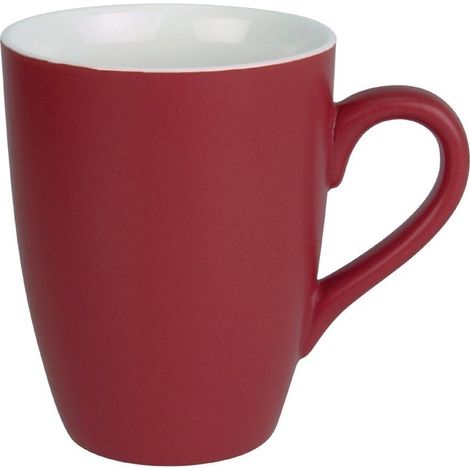 Mug pastel mat en porcelaine rouge 320ml - Ref CS043 - Olympia