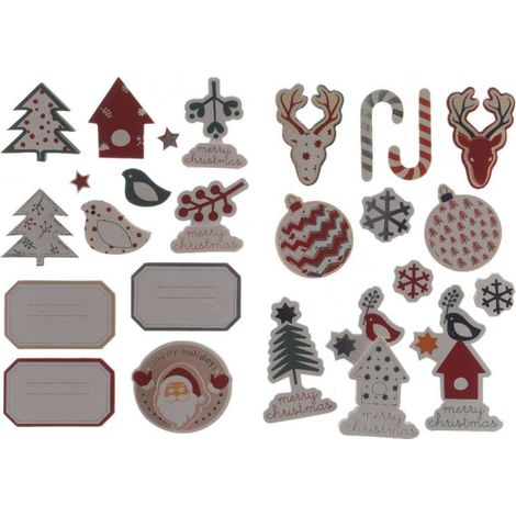 Set 13 adesivi 3D 13 x 19 cm