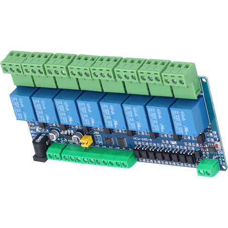 Module de carte de sortie relais 8 canaux en plastique, portable, à faible consommation d'énergie (1/5)
