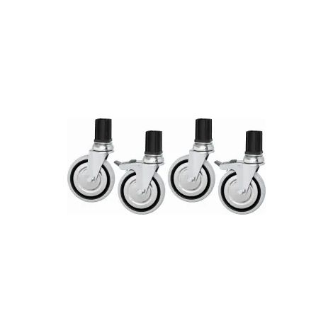 Roulettes 4A pour tables de travail - Bartscher