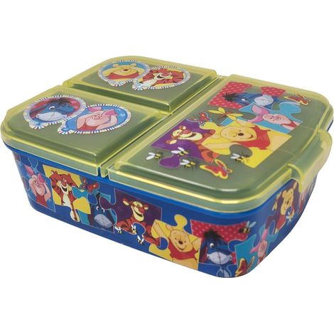 Brotdose Kinder Kunststoff BPA frei Unterteilung Winnie der B&xE4r (1/5)