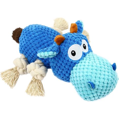 Jouet à mâcher pour chien, peluche résistante et interactive avec couinement, jouet pour petits, moyens et grands chiens (1/5)