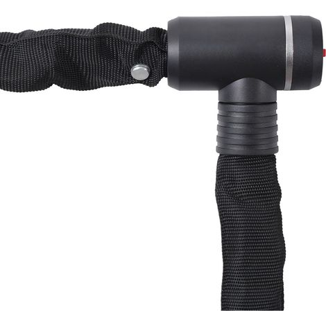 Cadenas à chaîne vélo 85 cm, 2 clés, antivol robuste 8 mm, sécurité haute protection, idéal pour vélo, moto, scooter, porte, clôture ou portail. (1/5)