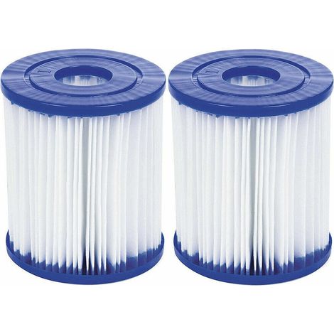 TRADE SHOP - Set 2 Pezzi Filtro A Cartuccia I Per Pompe Da 1.249 Lt/h Ricambio Piscina 58093 - (1/5)
