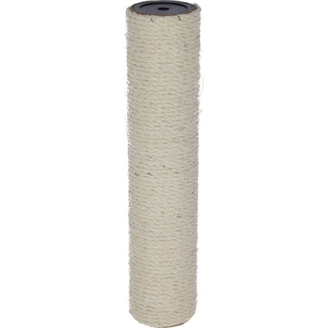 Poteau de Rechange, Tronc de Rechange pour Arbre à Chat, Poteau en sisal, 30cm, ø 9cm, Beige, sisal Naturel, avec Tige filetée (1/4)