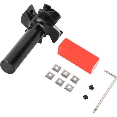 Fraise à défoncer à plaquer, carbure cémenté amovible, queue 1/2 pouce, 4 lames, outil de surfaçage pour bois, insert détachable, menuiserie (1/5)