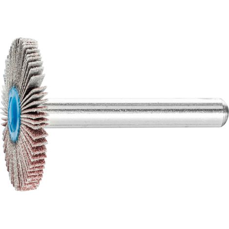 PFERD TOOLS Korund Fächerschleifer F Ø 30x3 mm Schaft-Ø 6 mm A150 für Feinschliff und Finish 10 Stk