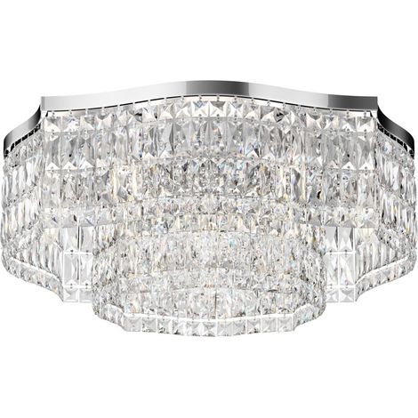 Plafoniera Contemporanea Dune Metallo Cromo 10 Luci (1/3)