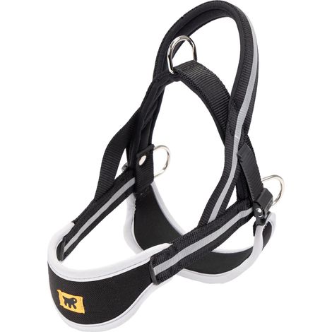 Ferplast ERGOCOMFORT NORDIC  Pettorina ergonomica in nylon di tipo svedese . Variante 1 - Misure: A: 48 cm B: 59-67 cm - Nero (1/4)