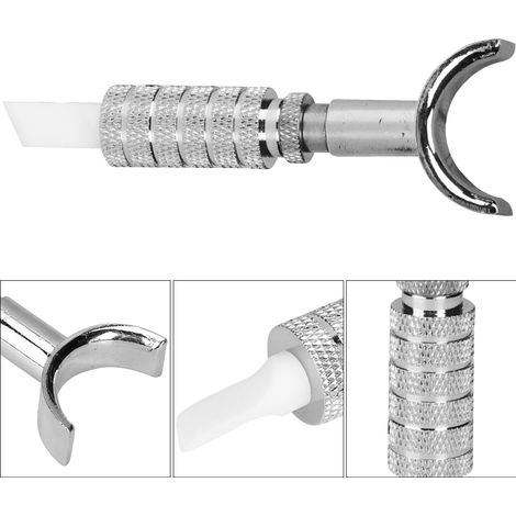 Couteau Rotatif à Lame Céramique pour Travail du Cuir - Outil de Sculpture Manuel DIY (Oblique 7mm) (1/5)