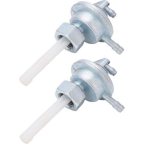 Lot de 2 robinets d'essence pour motos 4 temps GY6 50cc, 60cc, 80cc, 125cc et 150cc, quads et scooters. (1/5)