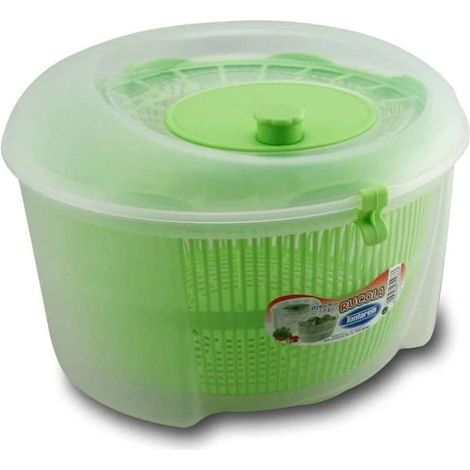 CENTRIFUGA PER INSALATA 4.5 L TRASPARENTE / LIME - 4.5 L Ø24.5 X H 16 CM (1/2)