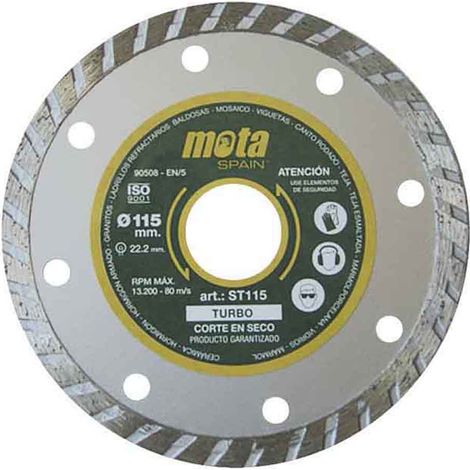 Disco diamantado turbo ø115 mm (1/2)