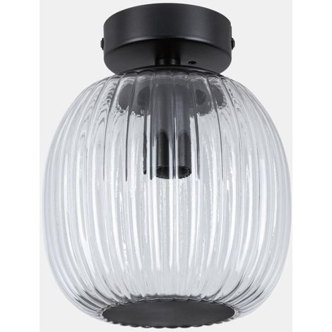 Paulmann Ruya lampada da soffitto nera opaca 15 cm