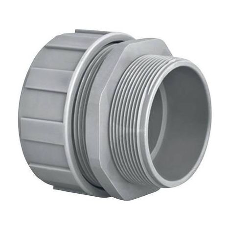 HellermannTyton 166-40701 PSR12-S-M16 Raccordo a vite del tubo flessibile Grigio M16 10 mm Piatto 1 pz.
