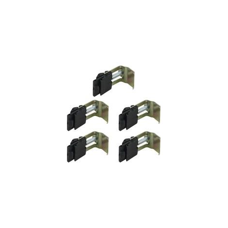 Lot de 5 Pinces en Acier Inoxydable, Clips de Fixation Sous évier de Cuisine, Accessoires pour Évier, Encastrables Arc Réglable, Pince Cuisine Inox, Convient pour Buanderies, Salles de Douche
