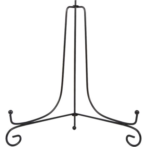 Eosnow 1 pz 10 "cavalletto in ferro classico espositore piatto ciotola cornice per foto libro Artwor nero