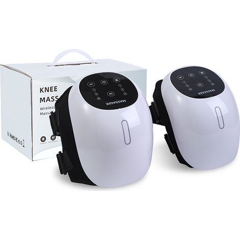 1 Appareil de massage genou sans fil, vibration 3 niveaux, chaleur infrarouge 40-60°C, thérapie laser, soulagement arthrite (1/5)