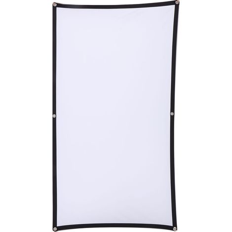 Écran de projection haute définition 4K anti-plis, pliable et portable, idéal pour les films à la maison, les fêtes, le bureau et la salle de classe (100 pouces).