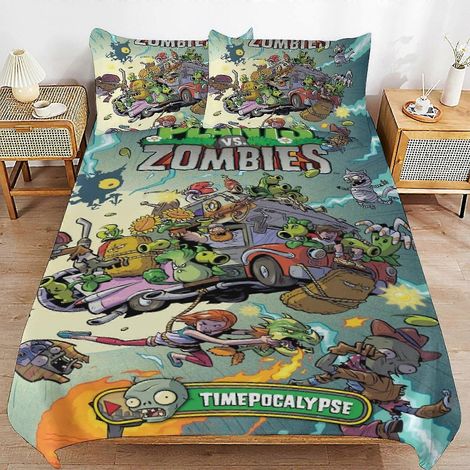 Ensemble de literie 3 pièces comprenant une housse de couette et une couette douce pour la chambre à coucher. Décoration de lit et cadeaux pour garçons, filles, adolescents et enfants. (1/4)