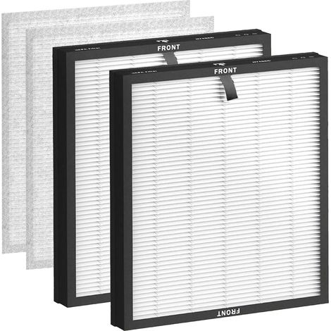 HY4866 - Lot de 2 filtres de rechange compatibles avec le purificateur d'air Morento HY4866 HY4866-WF 3 en 1 H13 - Filtre HEPA de rechange - Filtre à charbon actif et préfiltre (1/5)