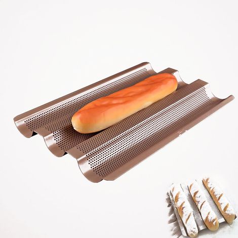 Plaque À Baguettes - 37 X 23 Cm - Antiadhésive - Pour Four - 1 Pièce (1/5)