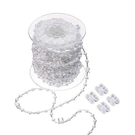 Chaînette inférieure pour store vertical de 10 mètres avec 100 clips, pour lames de 89 mm (3,5 pouces) -a (1/5)