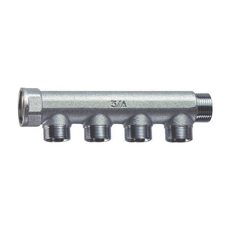 COLLETTORE CROMATO A 4 DERIVAZIONI (FAR)- M.F. 3/4- FAR- pezzi 1 (1/2)