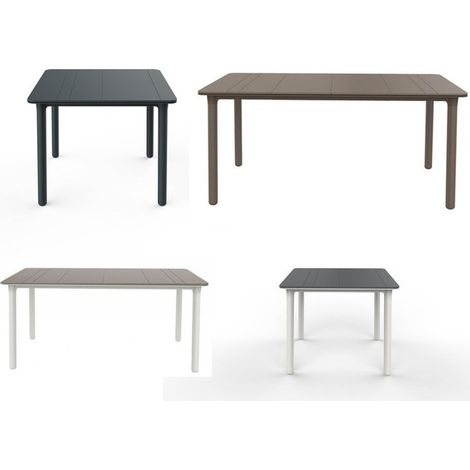 Garbar – Table carrée de jardin 90x90cm – Polypropylène résistant aux UV – Pour 2 à 4 personnes – Design moderne et léger (1/5)