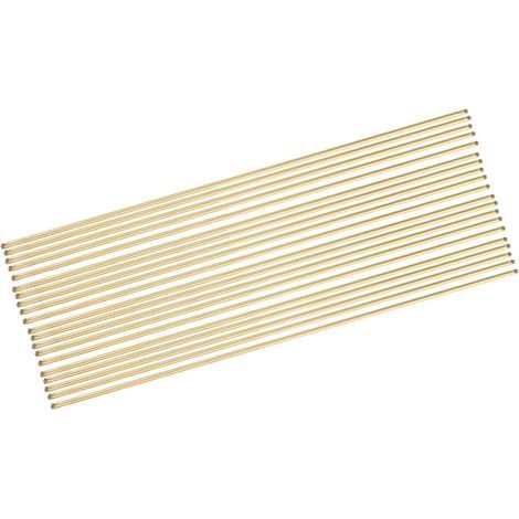 20 bacchette per saldatura, rotonde, in ottone, 1,6 mm x 240 mm, elettrodi per saldatura industriale (1/5)