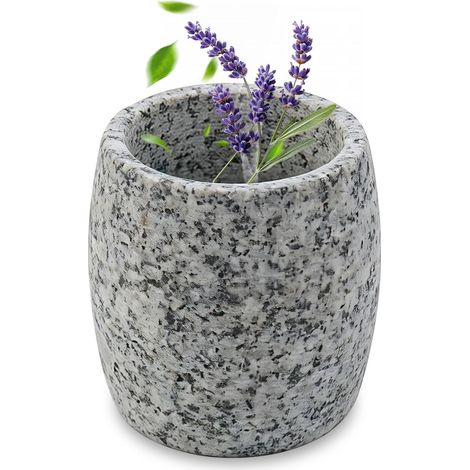 Bol pour sauna en granit 6,5 x 7,5 cm - Accessoire de sauna pour cristaux de menthol et huiles - Bol aromatique résistant à la chaleur (1/5)