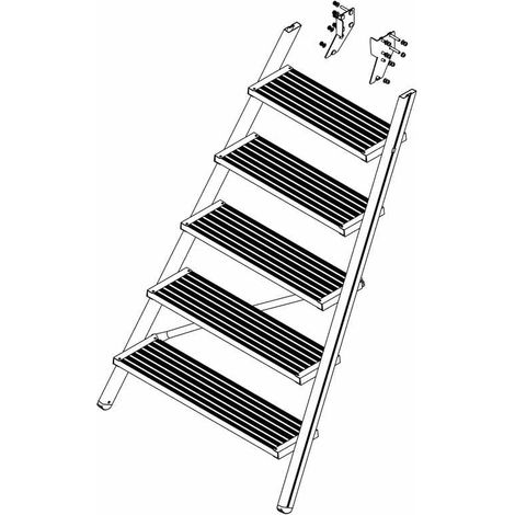 MUNK Aufstieg Podesttreppe inkl. Montagesatz 6 Stufen