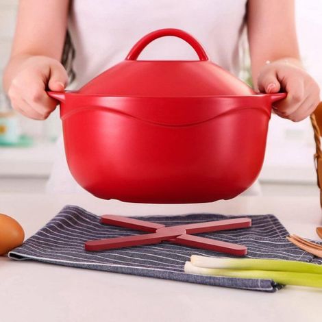 Dessous de verre - Lot de 7 - Dessous de verre - Maniques - Supports pour casseroles - Dessous de verre pour la table - Pliables - (1/4)